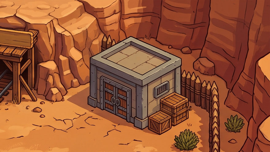 The pickaxe shop — repairs and sales.